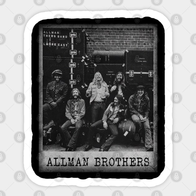 The Allman Brothers // Minimalist Fanart Sticker by j.adevelyn